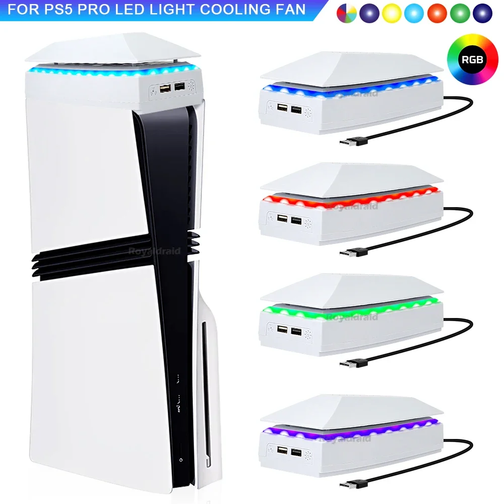 Board Game Heat - Top-Kühlventilator für PS5 PRO, Top-Kühlsystem, Spielkühler-Ständer,