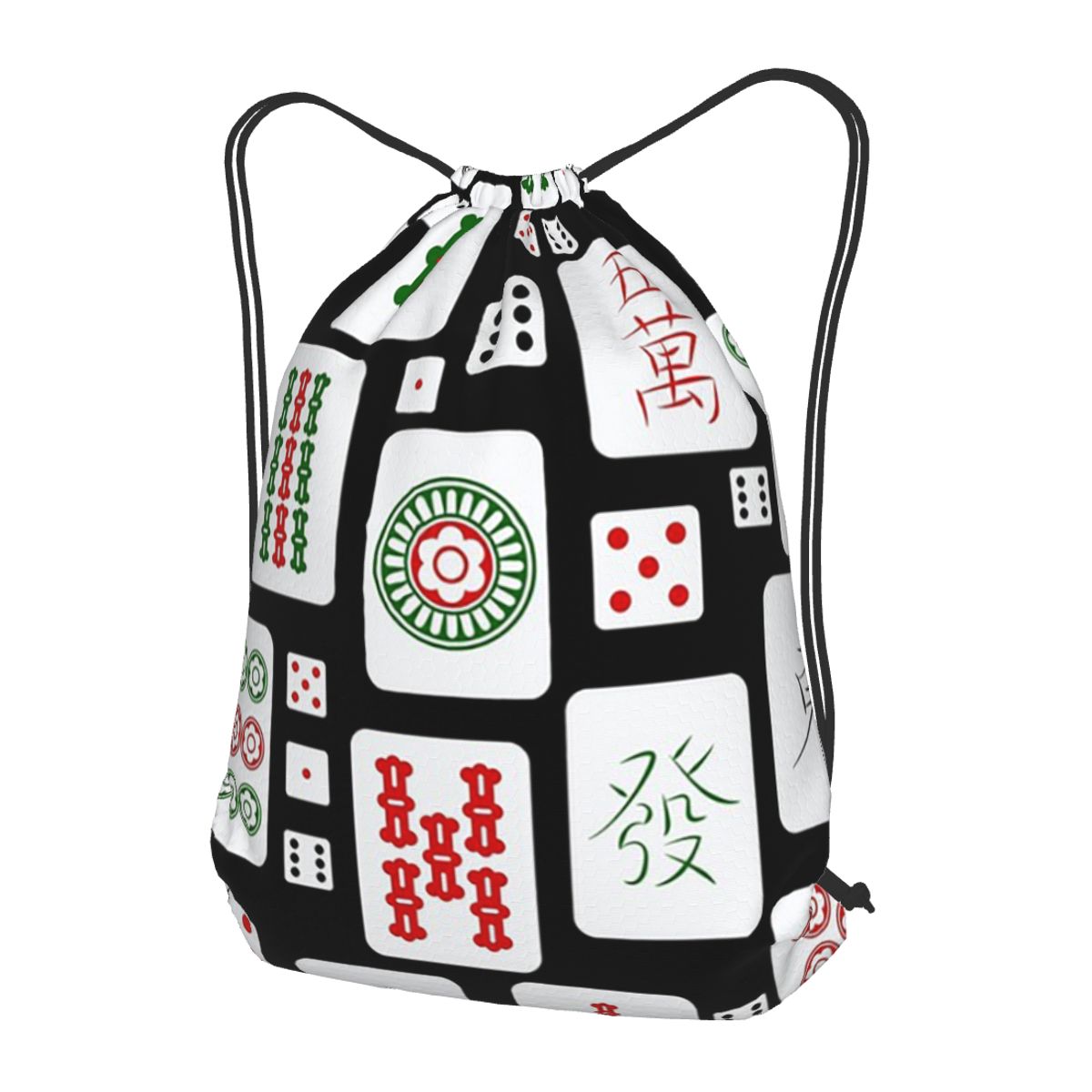 Tile Bag Drawstring - Mahjong-Steine, Spielwürfel, Rucksäcke, lässige Taschen mit