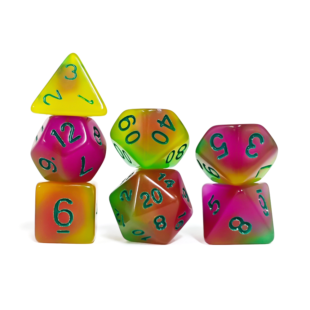 Board Game Dnd - 7-teiliges Set mit im Dunkeln leuchtenden