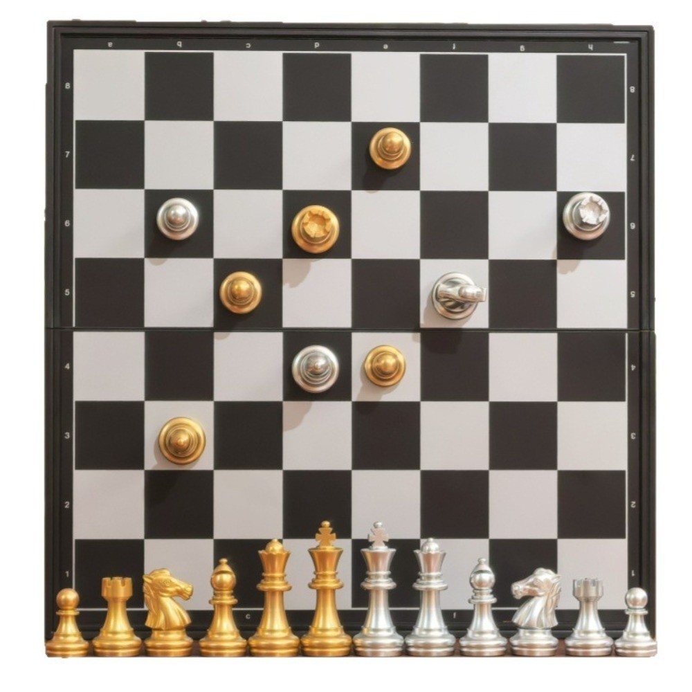 Magnetic Travel Chess - Tragbares 25/32cm Schachbrett Magnetisches Schachspiel Faltbares