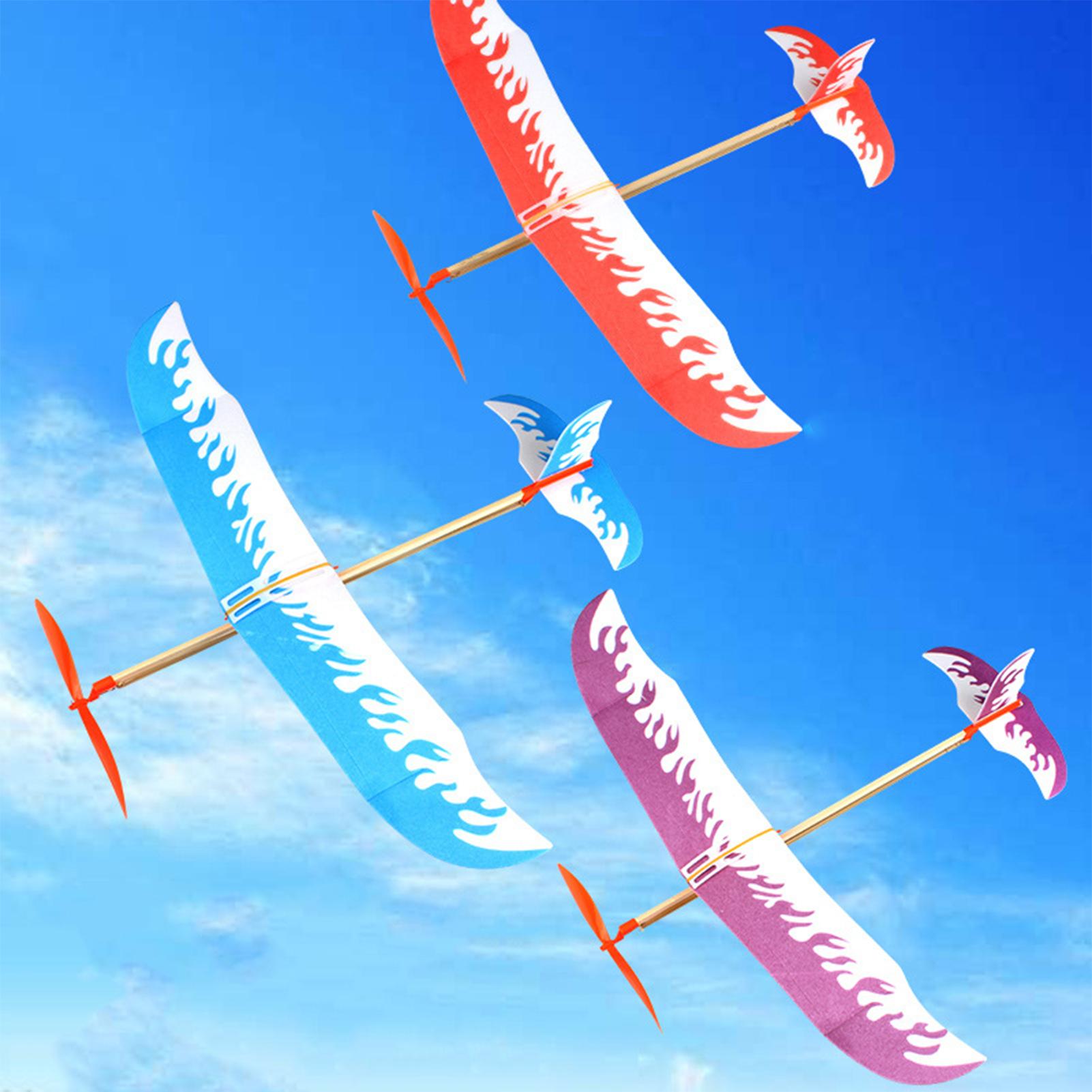 Board Game Family - Gummiband-Flugzeuge Angetriebenes Segelflugzeug-Set Flugspiele für Kinder