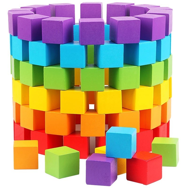 Board Game Dnd - 30 Stück/Set 2x2cm Bunte Holzwürfel Bausteine