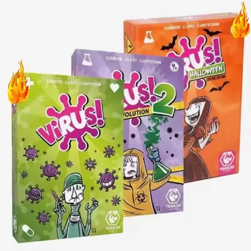 Board Game Pdf - 2026 Familien-Strategie-Kartenspiel-Set Virus-Serie 1&2 & Halloween