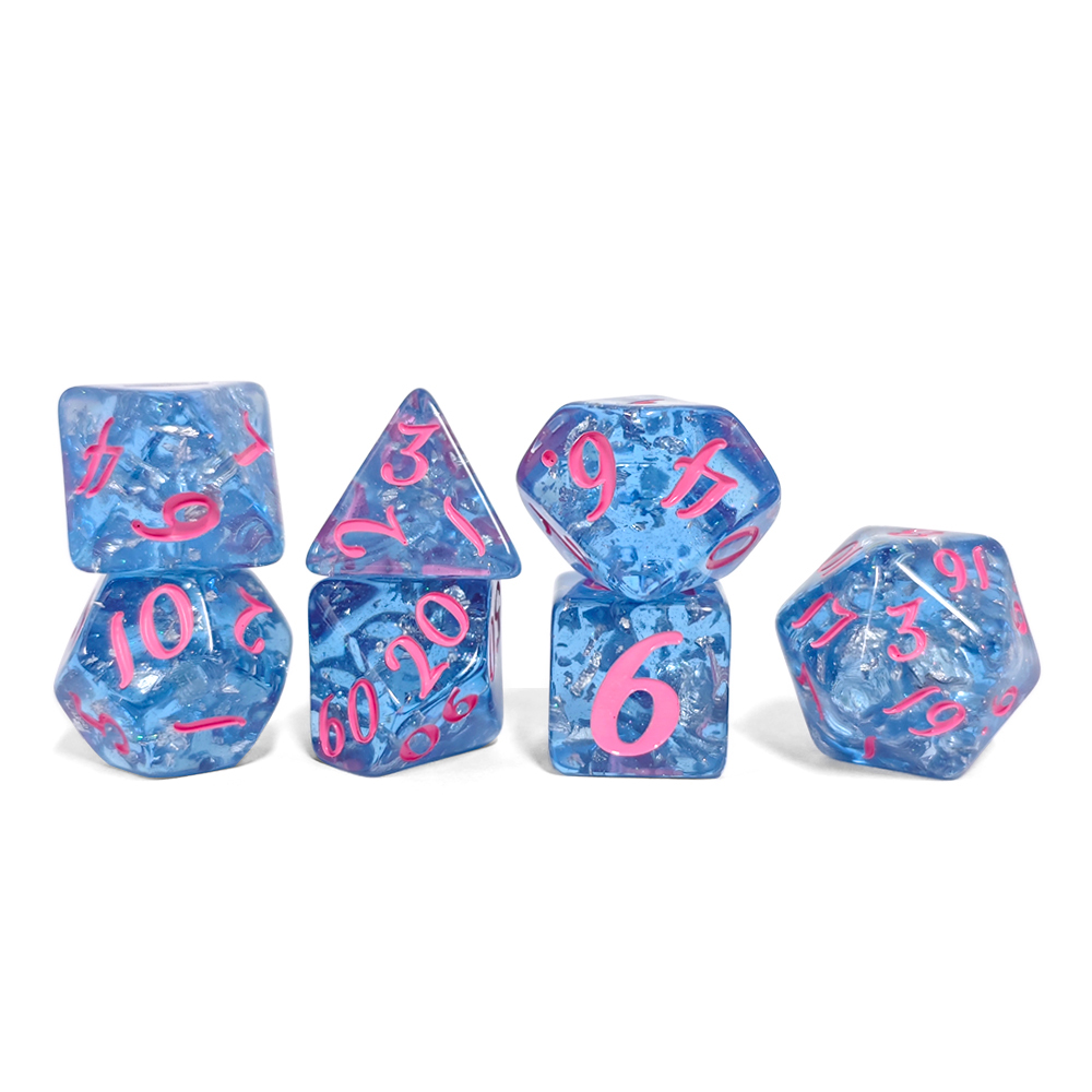 7 Teile/satz Blau Farbe Harz W – Board Game Dnd Bewertung und Preis