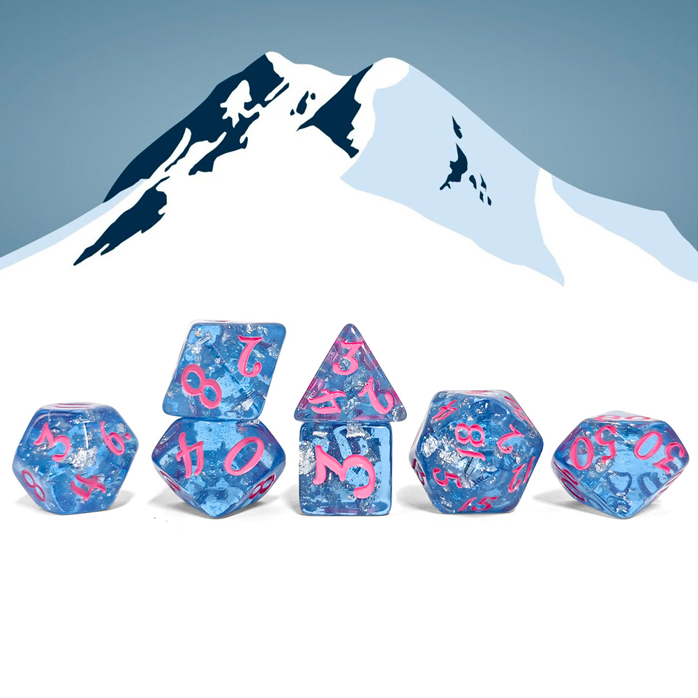 7 Teile/satz Blau Farbe Harz W – Board Game Dnd Bewertung und Preis