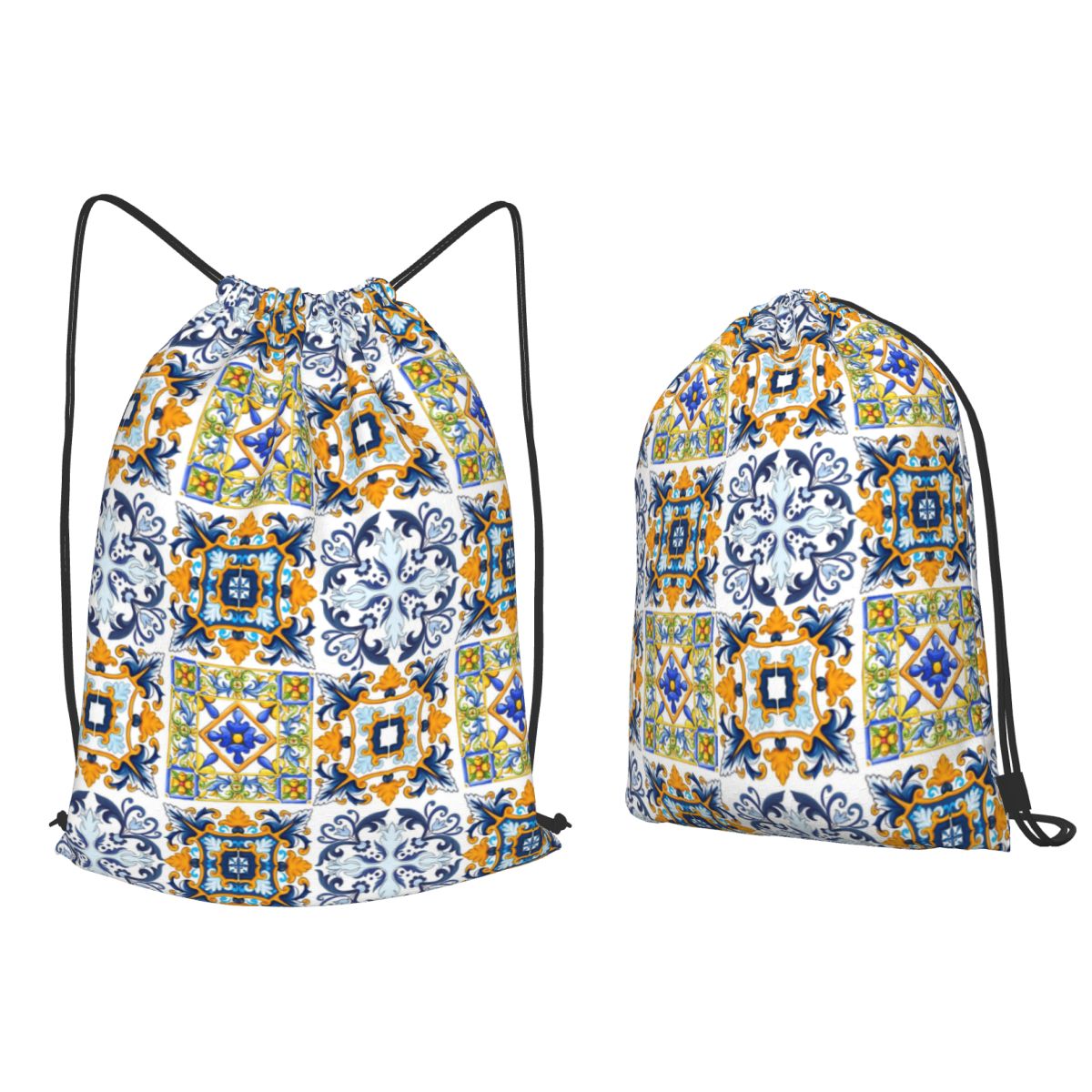 Kopie sizilianischer Fliesen,  – Tile Bag Drawstring Bewertung und Preis