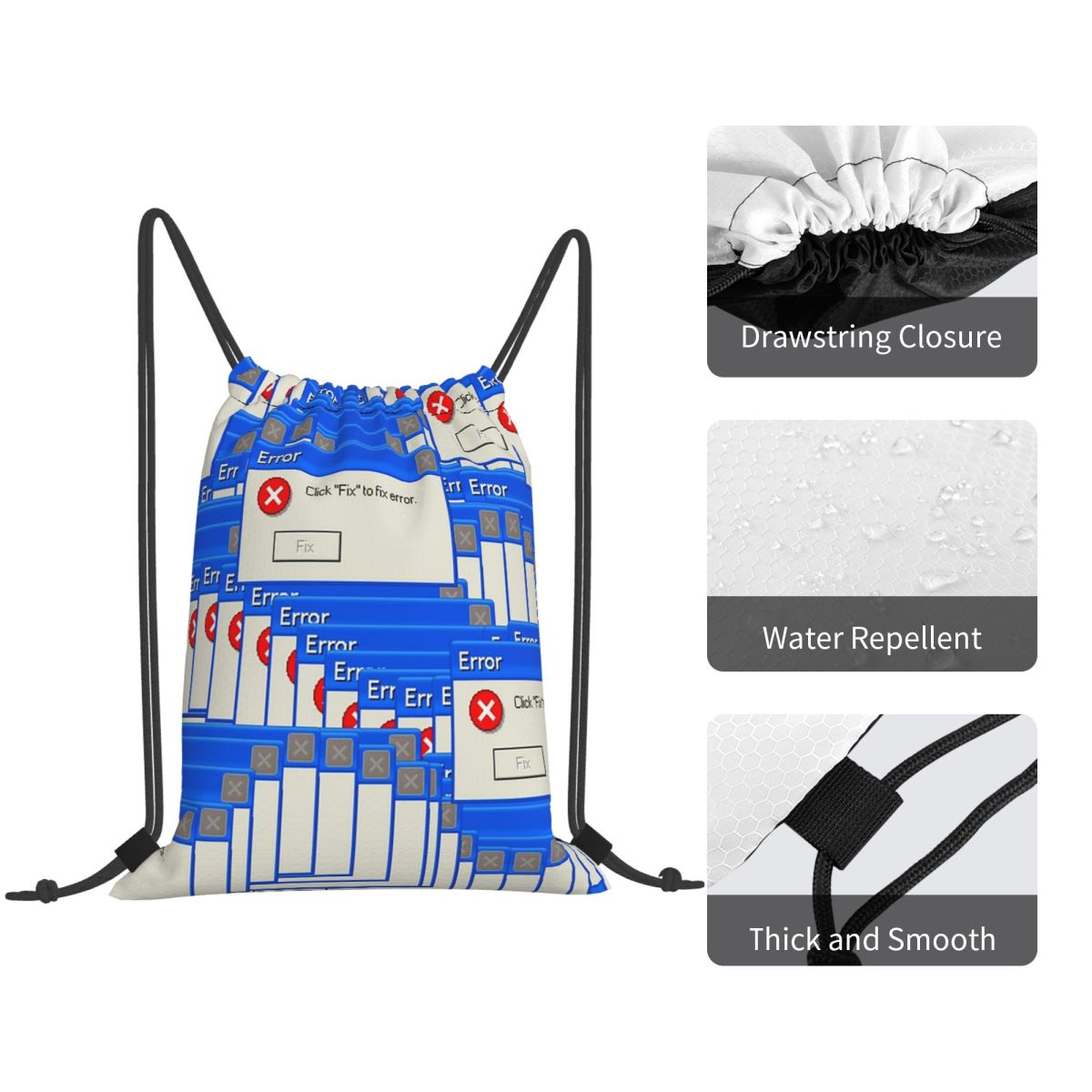 Windows Xp Error Tiled Rucksäc – Tile Bag Drawstring Bewertung und Preis