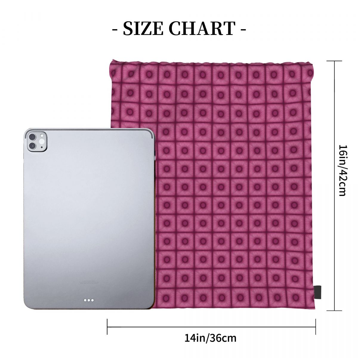 Poof Tile In Cherry Color Ruck – Tile Bag Drawstring Bewertung und Preis
