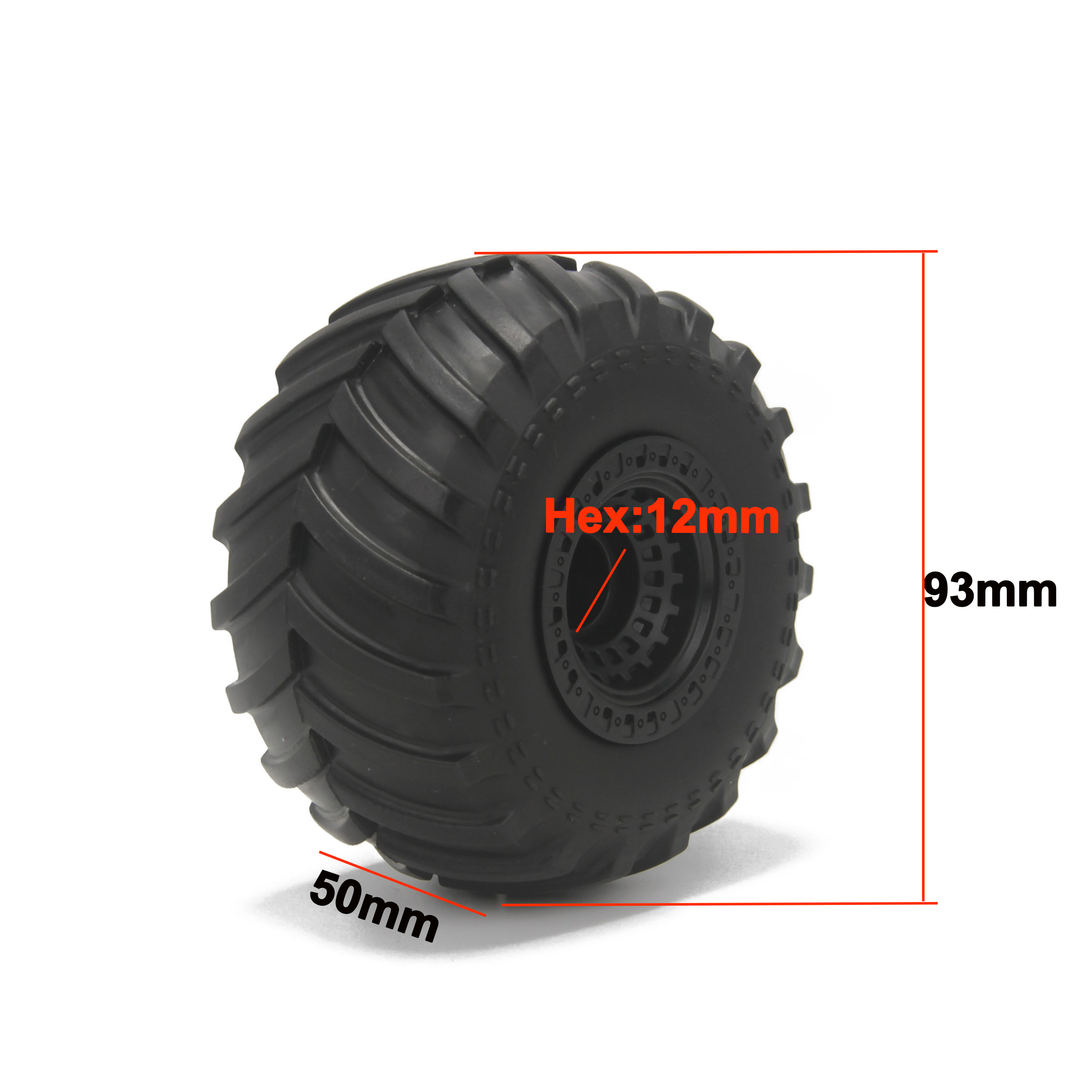 93mm 1/14 RC Auto Gummireifen  – Hot Wheels Car Monster Trucks Bewertung und Preis