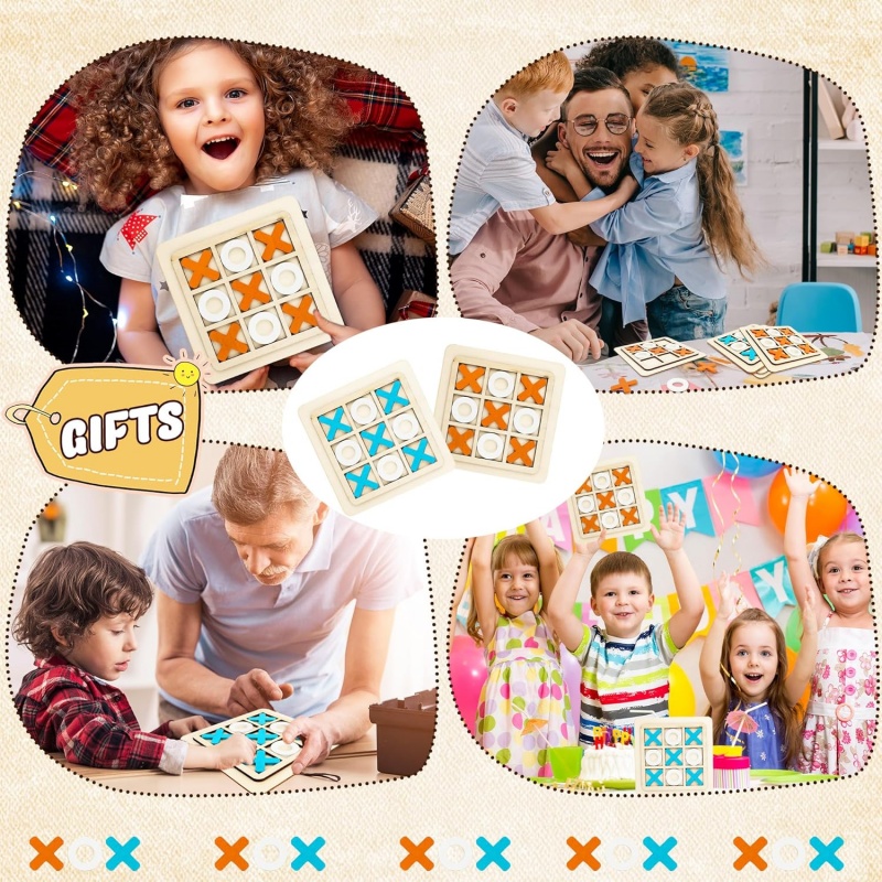 Holz Tic Tac Toe Spiele Puzzle – Board Game Family Bewertung und Preis