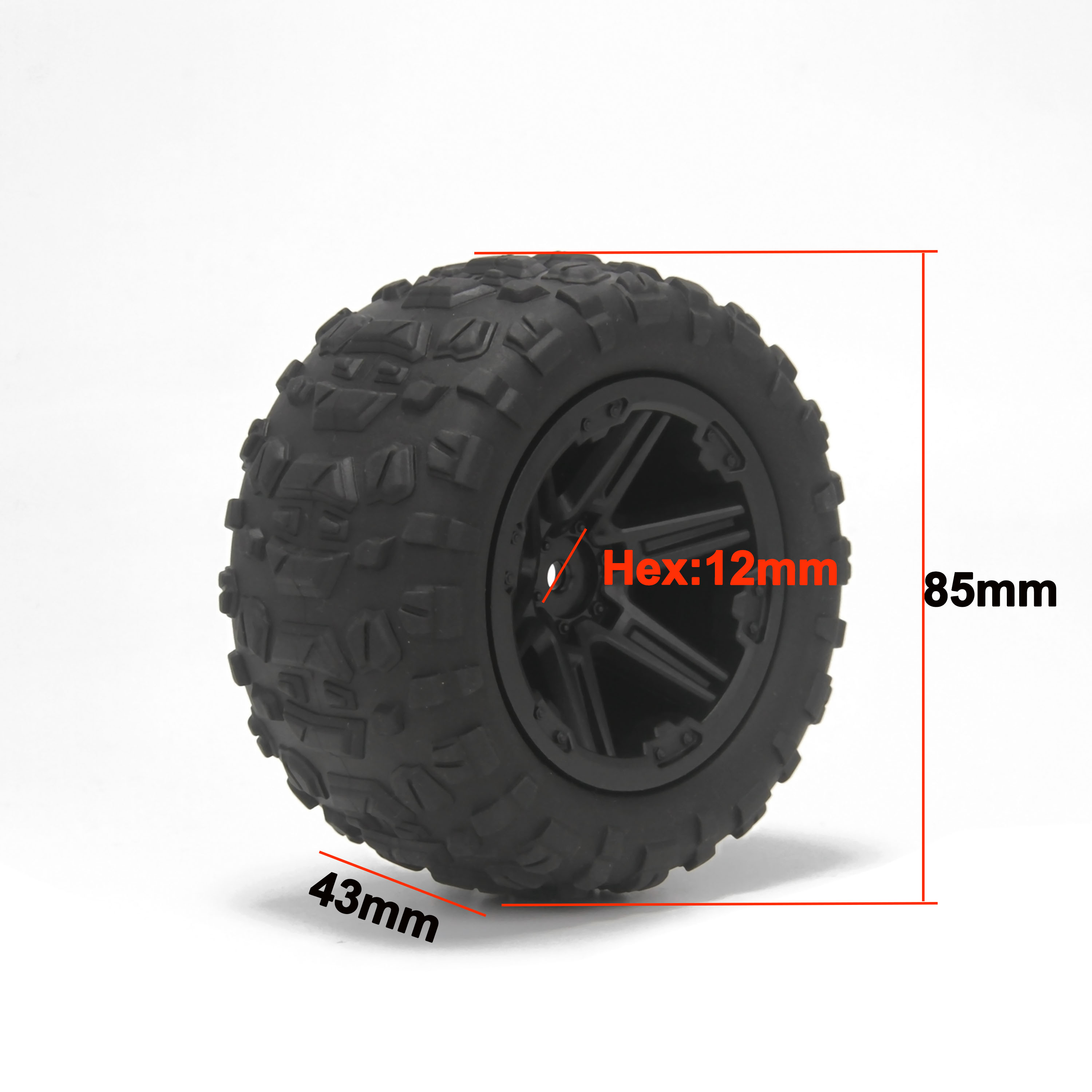 4 Stück 85mm Gummireifen Radfe – Hot Wheels Car Monster Trucks Bewertung und Preis